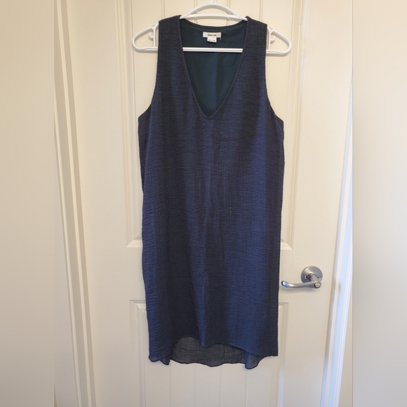 Helmut Lang sleeveless Side Drape Breeze dress, in teal color - Picture 5 of 7